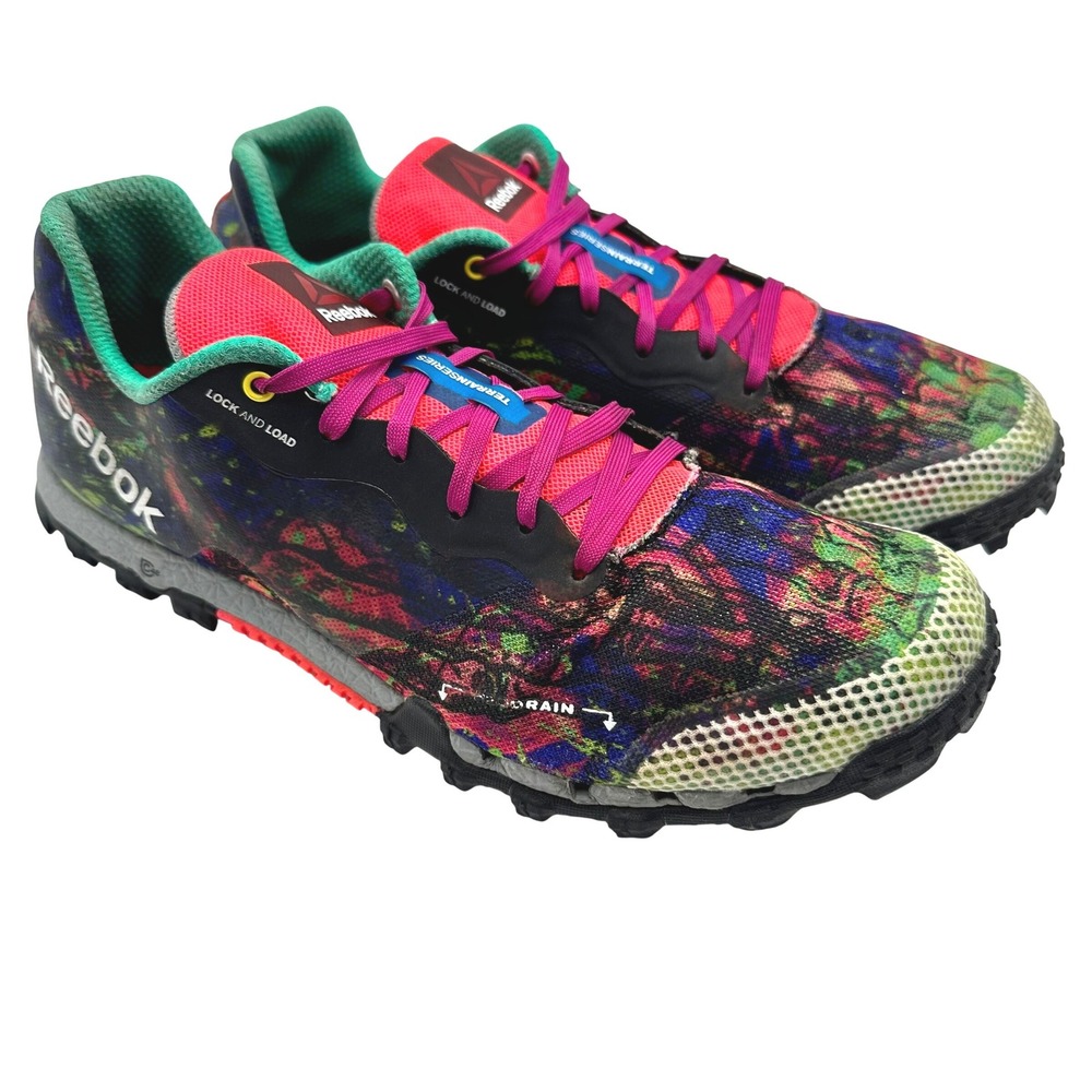 Reebok All Terrain Series Trail Running Shoes Multi-Color H2O Drain Womens 9.5
